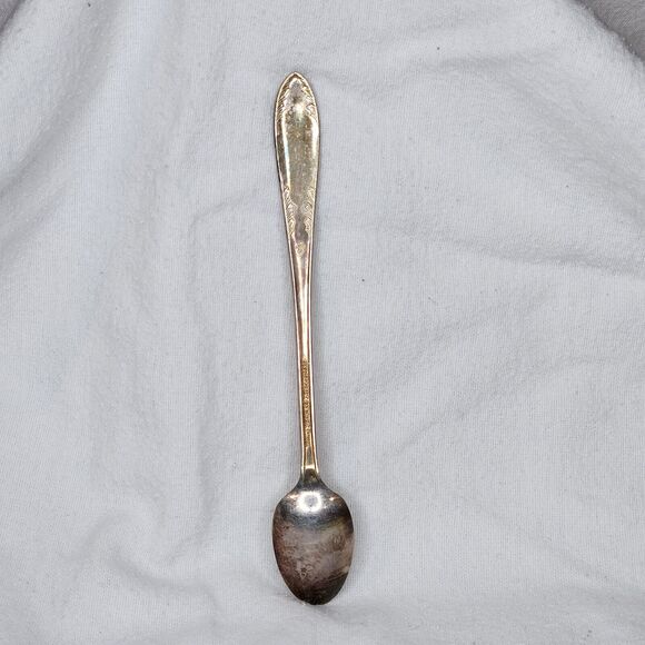 National KING EDWARD Silver Plate Silverware Flatware Mini Spoon - Picture 2 of 6